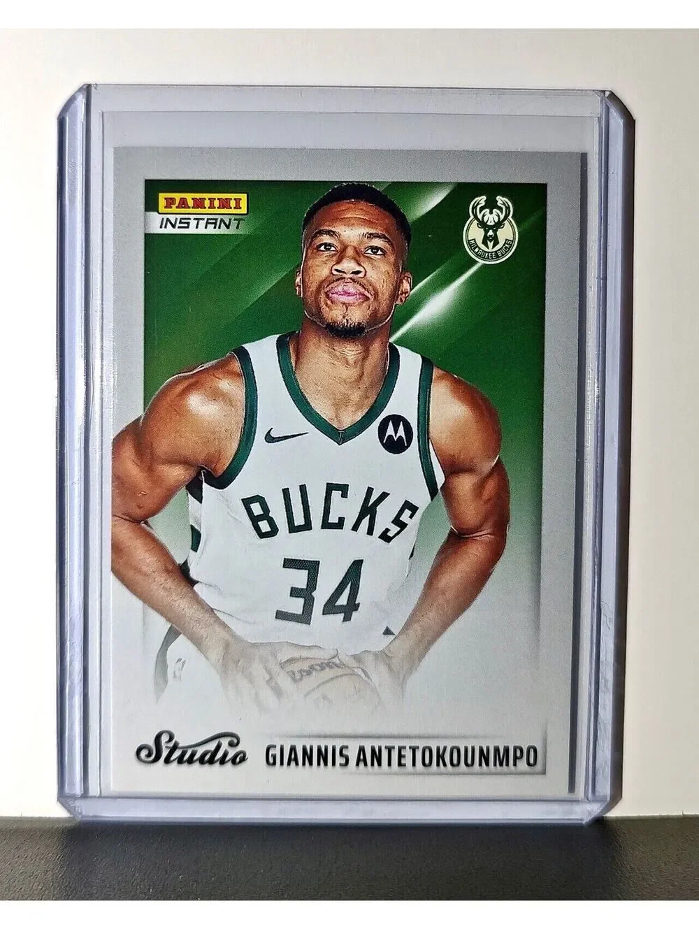 Giannis Antetokounmpo 2024-25 Panini Studio #4 Basketball Card Bucks 1/275